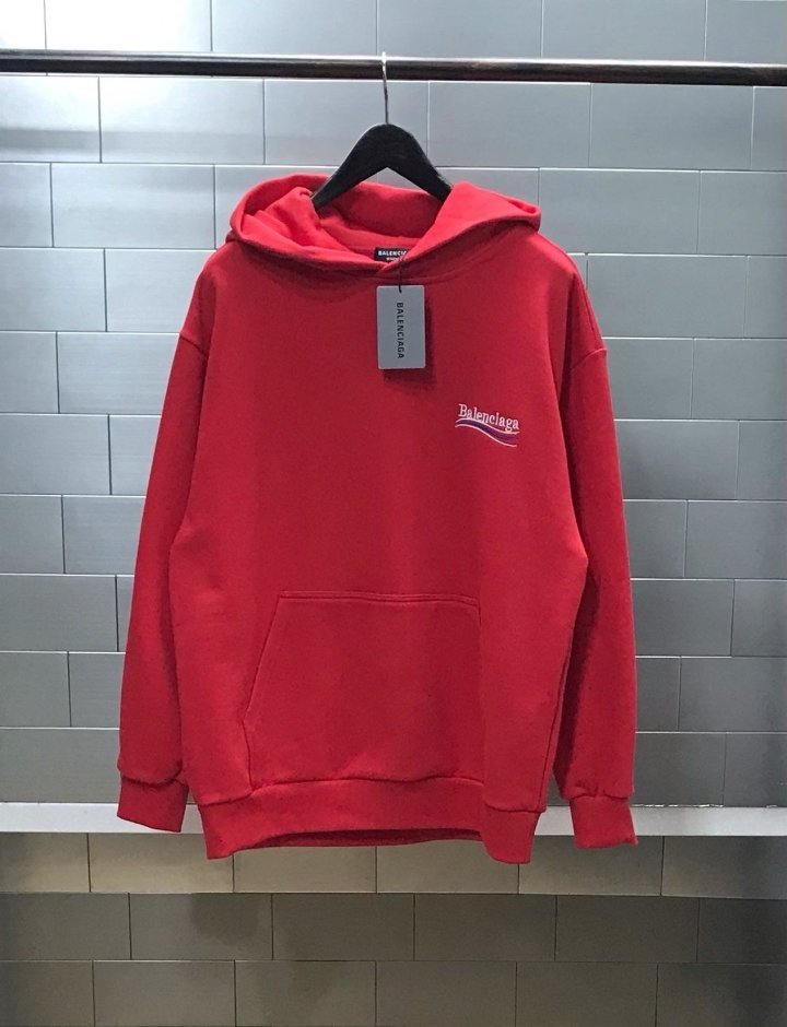 발렌시아가  웨이브자수 오버핏 후디  