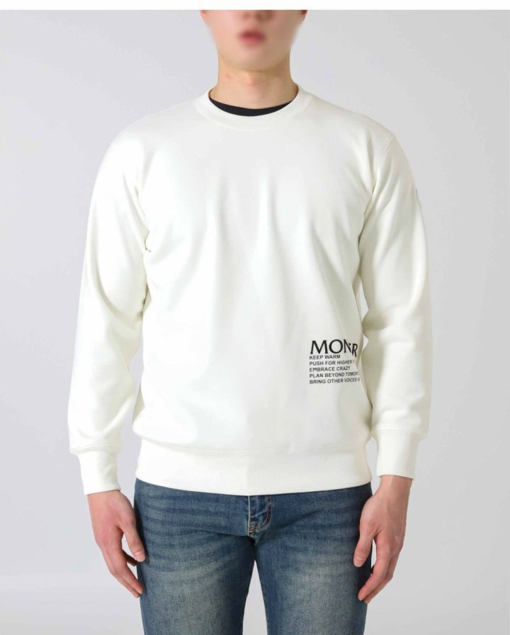 몽클레어    코튼 블렌드 스웨트 셔츠 