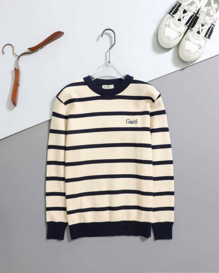 구찌    스트라이프 울 니트 스웨터  