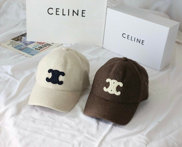셀린느    트리옹프 울 베이스 볼캡  