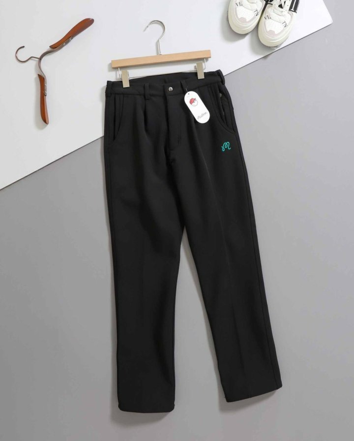 말본  지퍼포켓 기모 골프 팬츠  