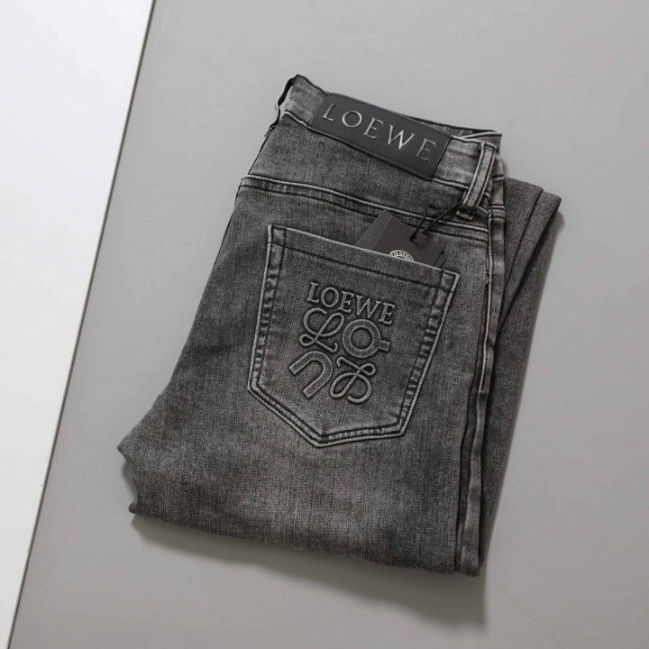 로에베    아나그램 흑청 데님 진  