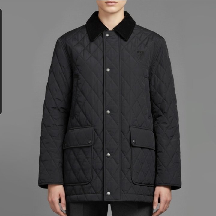 버버리  220378 코듀로이 카라 퀼팅자켓 