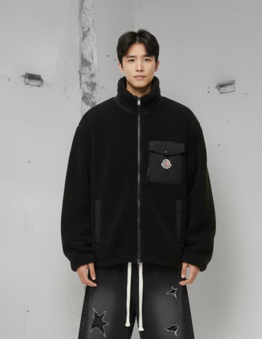 몽클레어  포켓 테디집업 