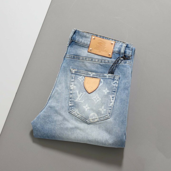 루이비통 엠브로이드 모노그램 워크웨어 데님 팬츠