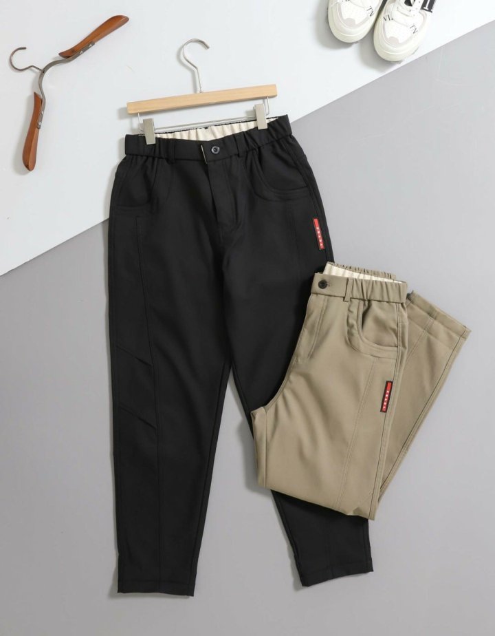 프라다 삼각로고 개버딘 팬츠