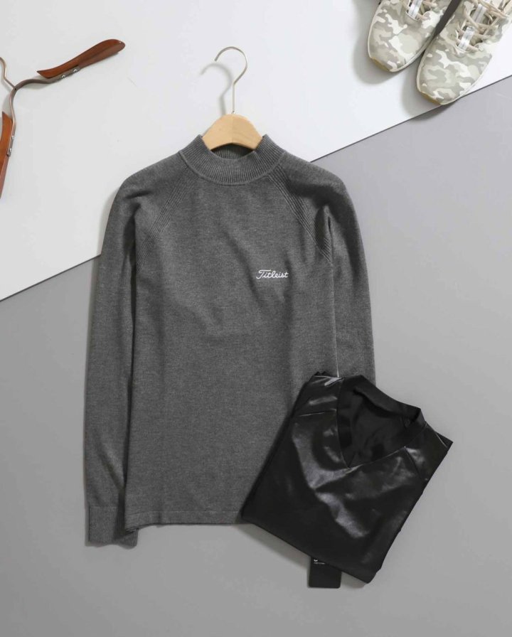 타이틀리스트 윈터 베이스 방풍 넥 스웨터