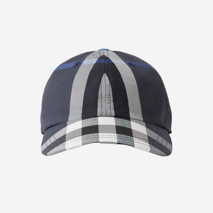 버버리 체크 코튼 블렌드 베이스볼 캡