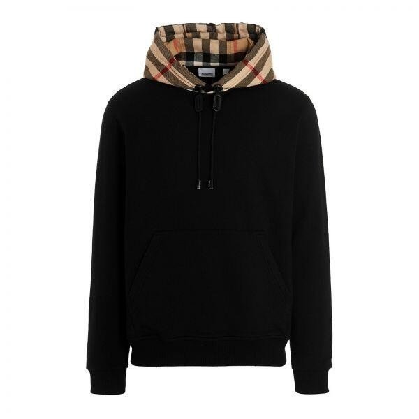 버버리 F05 체크 코튼 블렌드 후드티