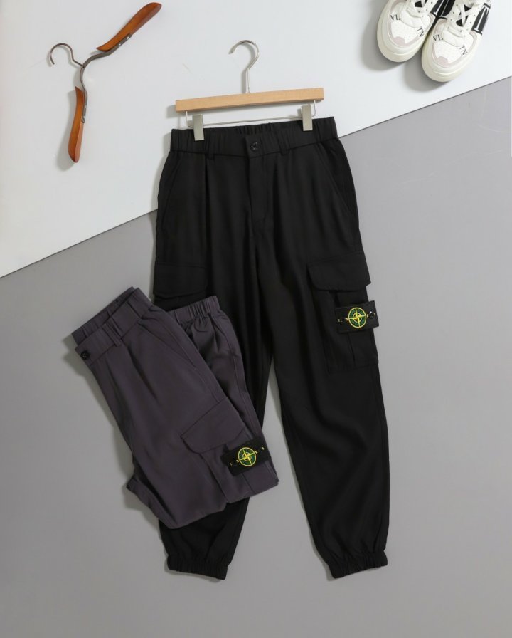 스톤 아일랜드 와펜 카고 조거 팬츠