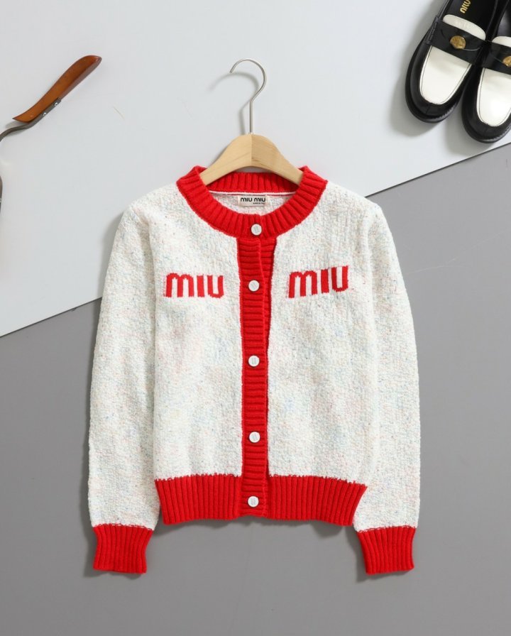 미우미우 인타르시아 니트 가디건