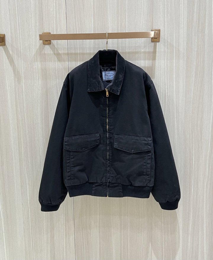 프라다 백로고 워싱 자켓 