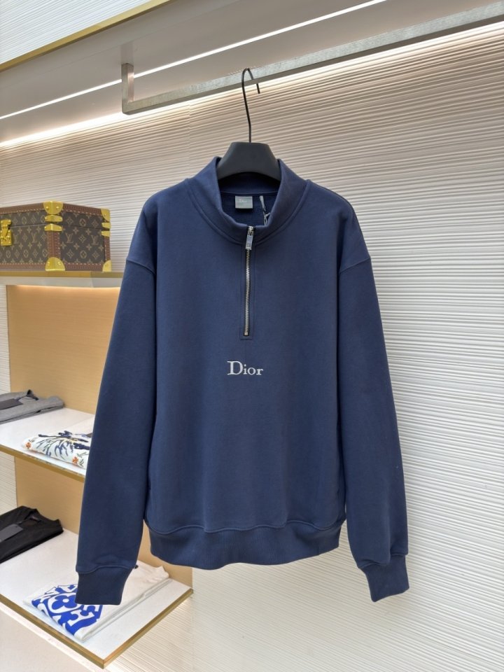 디올 D09 지퍼 네크라인 스웨트셔츠 