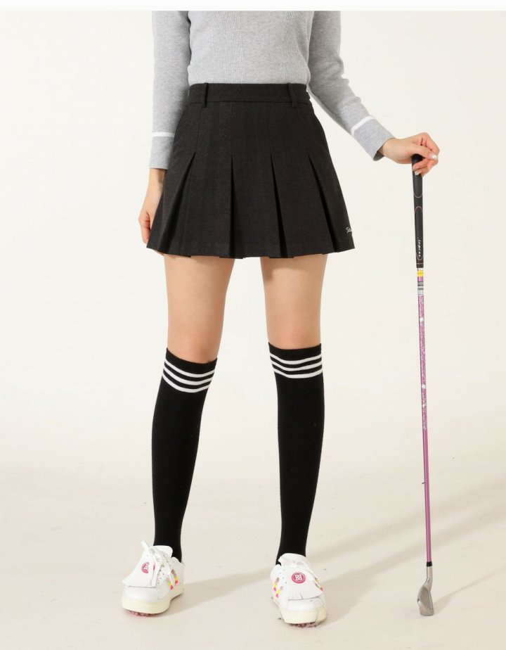 타이틀리스트 우먼 와이드 플리츠 스커트