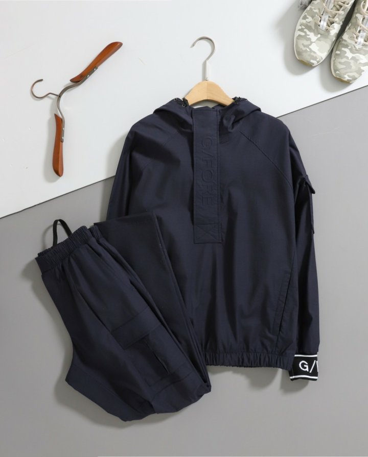 지포어 아노락 윈드브레이커 & 카고팬츠 set