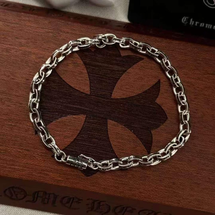크롬하츠 K07 페이퍼 (5mm) 체인 925 실버 팔찌 브레이슬릿